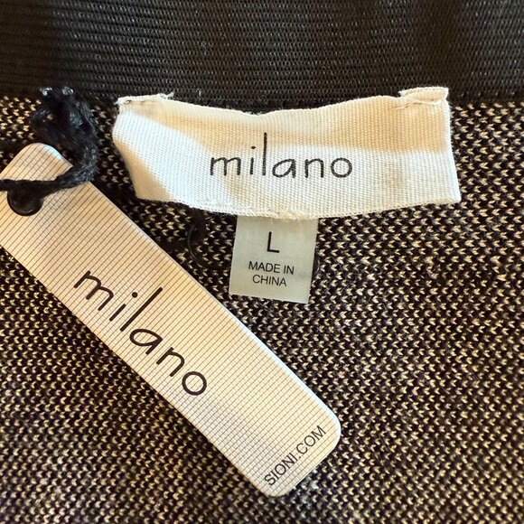 Women's Black & White Flared Skirt - Picture 3 of 3